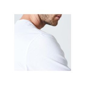 Decathlon Domyos 500 Regular Fitness Hafif Antrenman Erkek Beyaz Spor Tişörtü