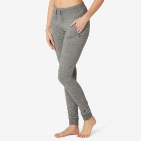 Decathlon Domyos 520 Slim Fitness Hafif Antrenman Kadın Gri Eşofman Altı