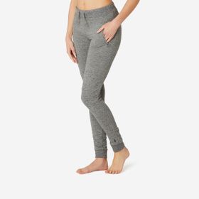 Decathlon Domyos 520 Slim Fitness Hafif Antrenman Kadın Gri Eşofman Altı