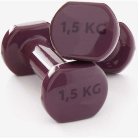 Decathlon Domyos Bordo 2 Adet Fitness 1,5 kg Dambıl