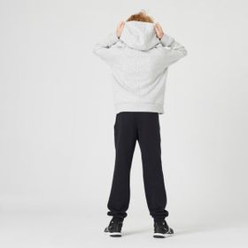 Decathlon Domyos Çocuk Açık Gri Kapüşonlu Sweatshirt