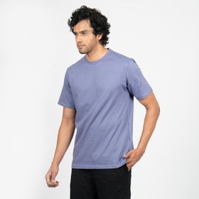 Decathlon Domyos Erkek 500 Essentials Fitness Mavi Regular Spor Tişörtü