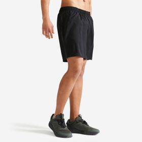 Decathlon Domyos Erkek Fitness Kardiyo Siyah Nefes Alan Spor Şortu