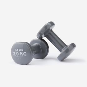Decathlon Domyos Fitness Gri 2x3 kg Dambıl