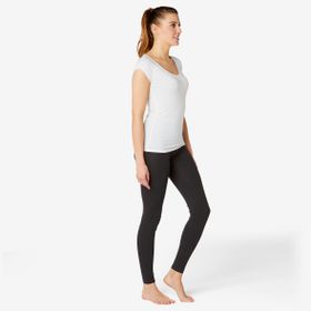 Decathlon Domyos Kadın 500 Fitness Hafif Antrenman Siyah Kadın Slim Spor Tayt