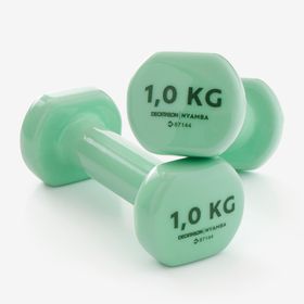 Decathlon Domyos PVC 2x1 kg Yeşil Dambıl