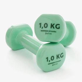 Decathlon Domyos PVC 2x1 kg Yeşil Dambıl