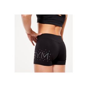 Decathlon Domyos Siyah Parlak Çocuk Spor Şortu