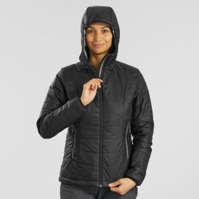 Decathlon Forclaz MT100 Siyah 5°C Kadın Outdoor Trekking Şişme Mont