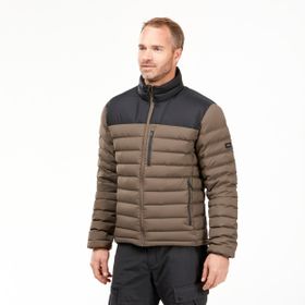 Decathlon Forclaz MT500 Erkek Outdoor Kuş Tüyü Kahverengi Trekking Şişme Mont