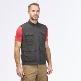 Decathlon Forclaz Travel 100 Gri Erkek Yelek