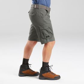 Decathlon Forclaz Travel 100 Gri Kargo Erkek Şort