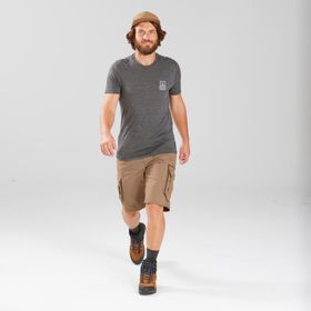 Decathlon Forclaz Travel 100 Gri Kargo Erkek Şort