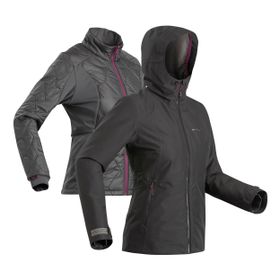 Decathlon Forclaz Travel 500 Siyah Kadın 8°C 3'ü 1 Arada Outdoor Trekking Yağmurluğu