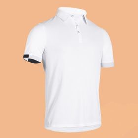 Decathlon Fouganza Binicilik Beyaz Erkek Polo T-shirt
