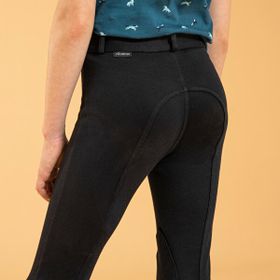Decathlon Fouganza Çocuk Siyah 100 Binicilik Pantolonu