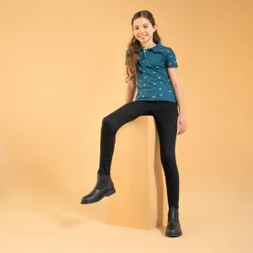 Decathlon Fouganza Çocuk Siyah 100 Binicilik Pantolonu