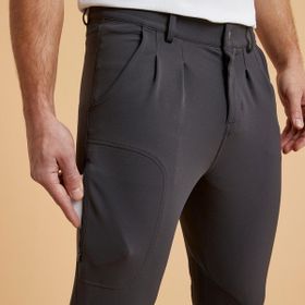 Decathlon Fouganza Erkek Koyu Gri 500 Binicilik Pantolonu
