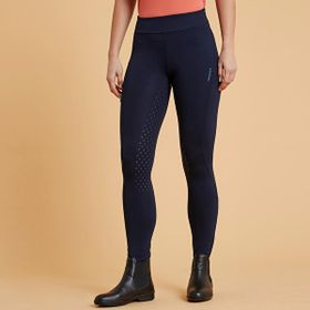 Decathlon Fouganza Lacivert 500 Kadın Binicilik Taytı