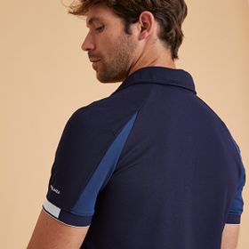 Decathlon Fouganza Mavi Erkek Binicilik Polo T-Shirt