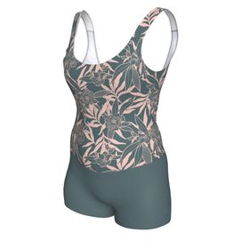 Decathlon Haki Dova Kadın U Kesim Sırt Detaylı Şortlu Mayo