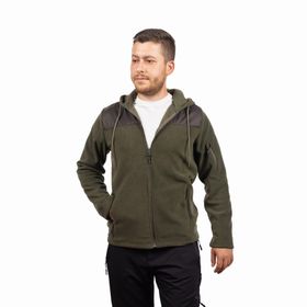 Decathlon Huglu Haki Avcılık ve Doğa Gözlemi Ses Çıkarmayan Hırka Erkek Polar