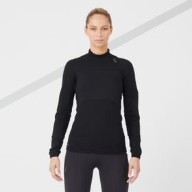 Decathlon Kiprun Dikişsiz Siyah Skincare Kadın Uzun Kollu T-Shirt