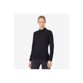 Decathlon Kiprun Dikişsiz Siyah Skincare Kadın Uzun Kollu T-Shirt