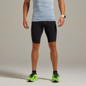 Decathlon Kiprun Yol Koşusu KIPRUN Erkek Siyah Spor Kısa Tayt