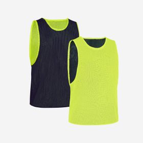 Decathlon Kipsta Çift Taraflı Yetişkin Sarı Mavi Antrenman Yeleği