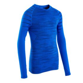 Decathlon Kipsta Mavi Uzun Kollu Keepdry 500 Çocuk Futbol Termal İçlik