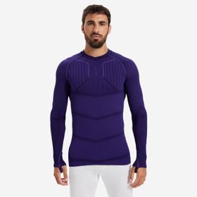 Decathlon Kipsta Yetişkin Mor Keepdry 500 Uzun Kollu Termal İçlik