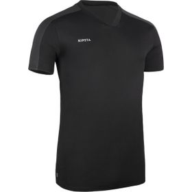 Decathlon Kipsta Yetişkin Siyah Kısa Kollu Essential Futbol Forması