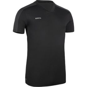 Decathlon Kipsta Yetişkin Siyah Kısa Kollu Essential Futbol Forması