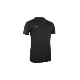 Decathlon Kipsta Yetişkin Siyah Kısa Kollu Essential Futbol Forması