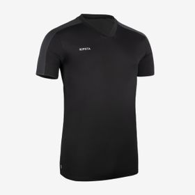 Decathlon Kipsta Yetişkin Siyah Kısa Kollu Essential Futbol Forması