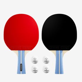 Decathlon Kuikma TTR 100 Shakehand ITTF Okul 3 Yıldız 2'li Raket + Top Seti