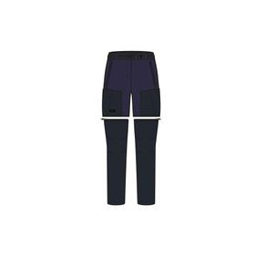 Decathlon Mavi Mt500 Forclaz Kadın Modüler Outdoor Trekking Pantolonu