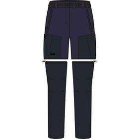 Decathlon Mavi Mt500 Forclaz Kadın Modüler Outdoor Trekking Pantolonu