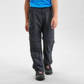 Decathlon Mh500 Quechua Siyah Çocuk Outdoor Modüler Pantolon