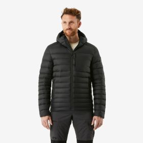 Decathlon MT500 10 °C Forclaz Kuş Tüyü Şişme Kapüşonlu Siyah Erkek Outdoor Mont