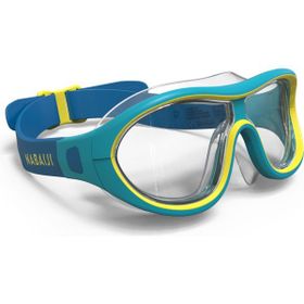 Decathlon Nabaiji 100 Swimdow V2 Mavi Şeffaf Camlar Yüzücü Maskesi