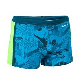 Decathlon Nabaiji Boxer Mavi 14 Yaş Erkek Çocuk Mayo