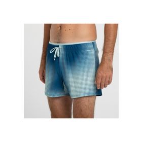 Decathlon Nabaiji Court 100 16 inç Mavi Kamuflaj Desenli Kısa Erkek Havuz Şortu