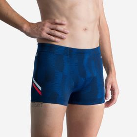 Decathlon Nabaiji Fiti Mavi Beyaz Kırmızı Erkek Boxer Mayo