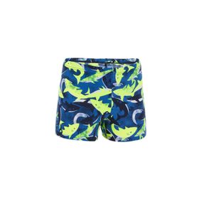 Decathlon Nabaiji Fitib Mavi Neon Sarı Çocuk Boxer Mayo