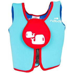 Decathlon Nabaiji Mavi Kırmızı 15-18 kg Köpük Yüzme Yeleği