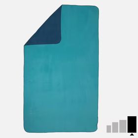 Decathlon Nabaiji Mavi Yeşil 110 x 175 cm Çift Taraflı Mikrofiber Havlu