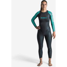 Decathlon Nabaiji OWS 500 2/2 Siyah Turkuaz Kadın Neopren Wetsuit