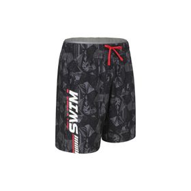 Decathlon Nabaiji Siyah 100 Long Geo Erkek Uzun Deniz Şortu